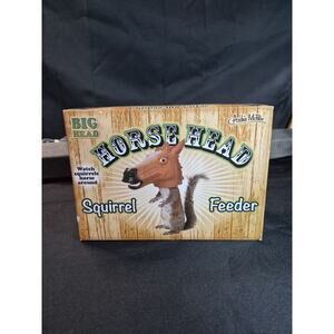 Archie McPhee HORSE HEAD Squirrel Feeder BIG HEAD New In Open Box
